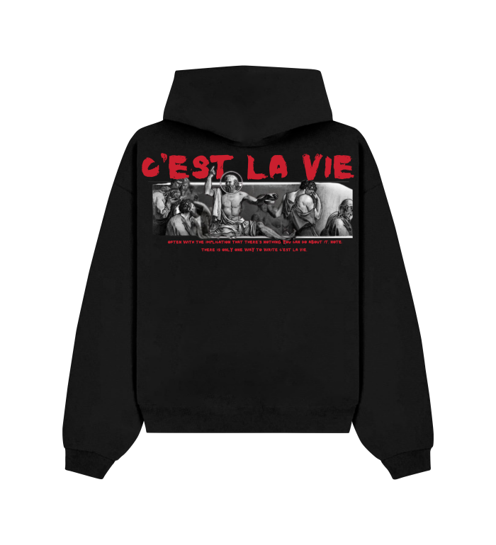 C'est la vie oversized hoodie