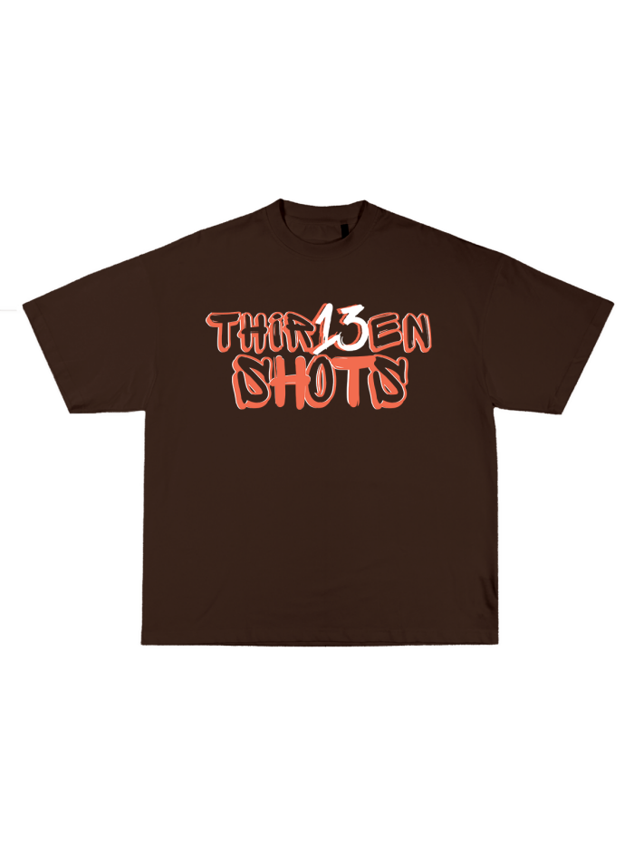 ThirteenShots Oversized Essential T-shirt Chocolate Brown